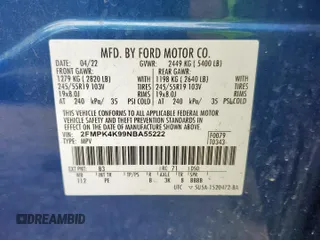 2022 Ford Edge Titanium z VIN 2FMPK4K99NBA55222, wystawiony jako Copart lot #58468375 z przebiegiem 81 762 mil mil oraz Czysty tytuł • Clean title. Historia ofert i sprzedaży dostępna na DreamBid. Obrazek 14.