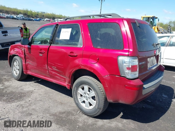 2008 Mercury Mariner with VIN 4M2CU91138KJ47288, listed as a IAAI auction lot 42149561 with 158,460 mi miles and . Bid and sale history available at DreamBid. Image 3.