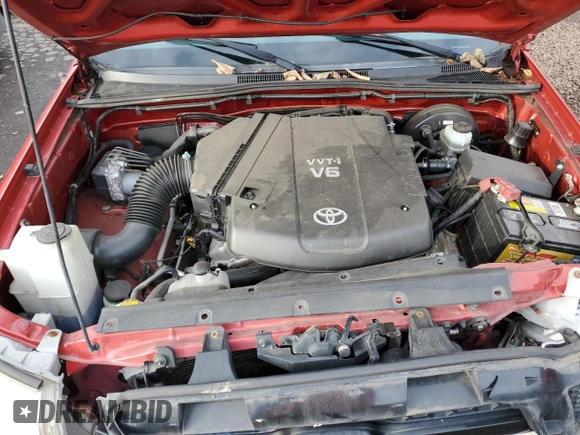 2011 Toyota Tacoma PreRunner with VIN 3TMJU4GN9BM115679, listed as a Copart auction lot 41638605 with 189,614 mi miles and Salvage title. Bid and sale history available at DreamBid. Image 11.
