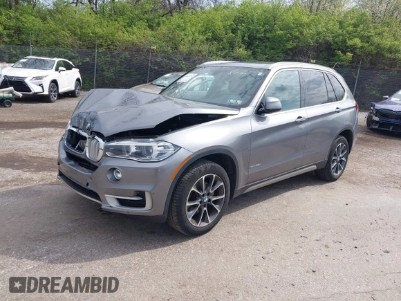 2018 BMW X5 xDrive35i with VIN 5UXKR0C51J0X95114, listed as a IAAI auction lot 42037253 with 80,095 mi miles. Bid and sale history available at carsss.com. Image 2.