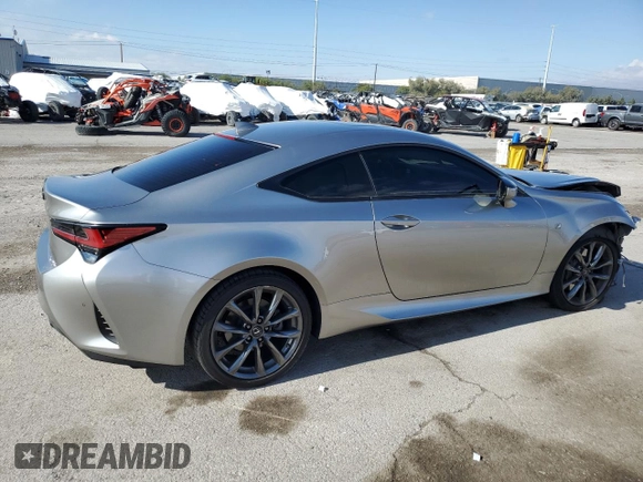 2019 Lexus RC with VIN JTHHA5BC1K5009735, listed as a Copart auction lot 76977703 with 31,722 mi miles. Bid and sale history available at carsss.com. Image 3.