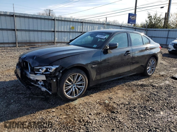 2023 BMW 3 Series 330e xDrive with VIN 3MW39FS03P8D03712, listed as a Copart auction lot 87103424 with Not Provided miles and Salvage Title. Bid and sale history available at carsss.com. Image 1.