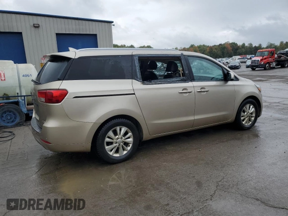 2017 Kia Sedona LX with VIN KNDMB5C1XH6249380, listed as a Copart auction lot 72143194 with 159,918 mi miles and Salvage Title. Bid and sale history available at DreamBid. Image 3.