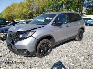 2021 Honda Passport Sport with VIN 5FNYF8H27MB003085, listed as a Copart auction lot 56134215 with 27,747 mi miles and Salvage title. Bid and sale history available at DreamBid. Image 1.