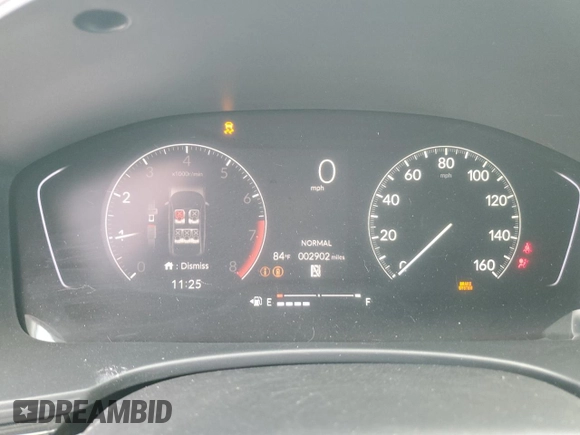2025 Honda Civic Sport with VIN 2HGFE2F57SH565582, listed as a Copart auction lot 54272685 with 2,902 mi miles and Salvage title. Bid and sale history available at DreamBid. Image 9.