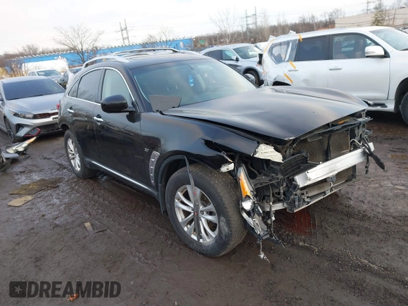 2015 Infiniti QX70 with VIN JN8CS1MW2FM480768, listed as a IAAI auction lot 41229824 with 149,146 mi miles and . Bid and sale history available at DreamBid. Image 1.