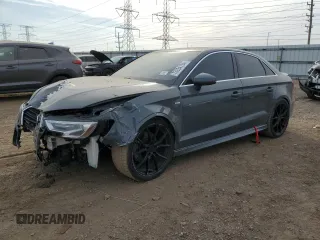 2018 Audi A3 Premium Plus with VIN WAUJ8GFF7J1022846, listed as a Copart auction lot 73934134 with 122,718 mi miles and Salvage title. Bid and sale history available at DreamBid. Image 1.