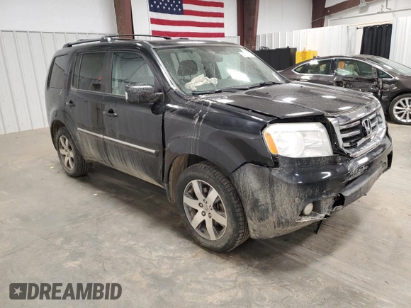 2015 Honda Pilot Touring with VIN 5FNYF4H9XFB038924, listed as a Copart auction lot 51756665 with 189,205 mi miles and Salvage Title. Bid and sale history available at DreamBid. Image 4.