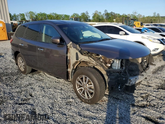 2015 Nissan Pathfinder Platinum with VIN 5N1AR2MN4FC643451, listed as a Copart auction lot 52177755 with 151,173 mi miles and Salvage Title. Bid and sale history available at DreamBid. Image 4.