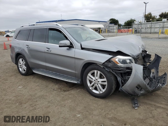 2015 Mercedes-Benz GL with VIN 4JGDF6EE9FA469965, listed as a Copart auction lot 55164434 with Not Provided miles and Salvage Title. Bid and sale history available at carsss.com. Image 4.