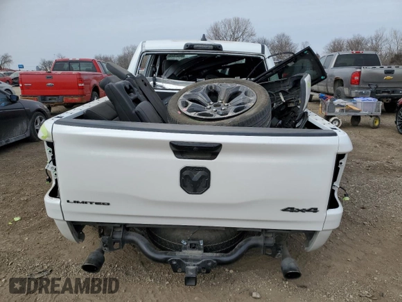 2024 Ram 1500 Limited with VIN 1C6SRFHT9RN102954, listed as a Copart auction lot 44521625 with 13,150 mi miles and Salvage title. Bid and sale history available at DreamBid. Image 6.