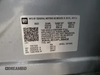 2023 GMC Terrain Denali with VIN 3GKALXEG9PL266418, listed as a Copart auction lot 51670285 with Not provided miles and Salvage title. Bid and sale history available at DreamBid. Image 13.