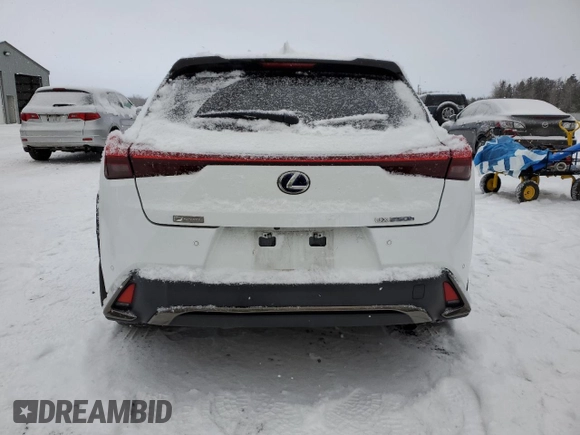 2020 Lexus UX 250h F Sport z VIN JTHR9JBH0L2031472, wystawiony jako Copart lot #87076054 z przebiegiem 110 396 mil mil oraz Szkoda całkowita • Salvage title. Historia ofert i sprzedaży dostępna na DreamBid. Obrazek 6.