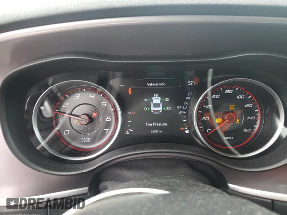 2022 Dodge Charger R/T with VIN 2C3CDXCT1NH192603, listed as a Copart auction lot 49372865 with 22,027 mi miles and Salvage Title. Bid and sale history available at carsss.com. Image 9.
