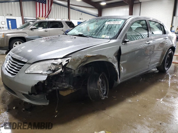 2012 Chrysler 200 Limited with VIN 1C3CCBCG8CN210981, listed as a Copart auction lot 51674815 with 116,450 mi miles and Salvage Title. Bid and sale history available at carsss.com. Image 1.