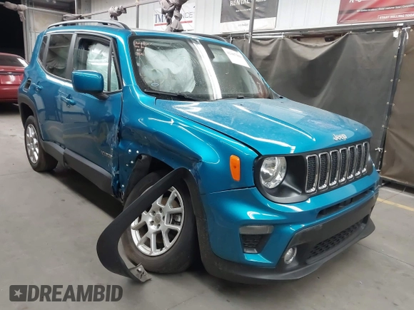 2021 Jeep Renegade Latitude with VIN ZACNJDBB7MPN36630, listed as a IAAI auction lot 42107304 with 41,133 mi miles and . Bid and sale history available at DreamBid. Image 1.