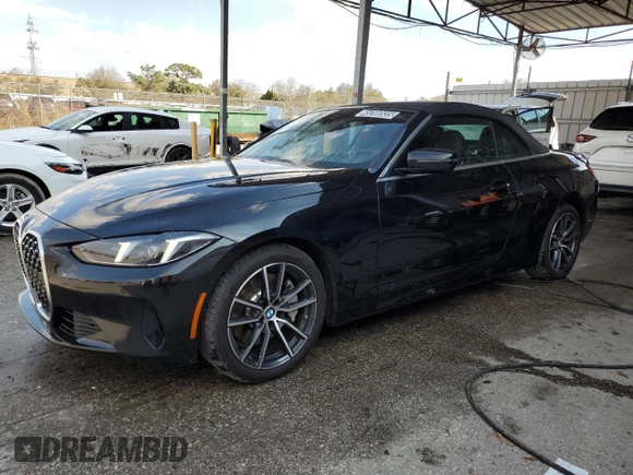 2025 BMW 4 Series 430i with VIN WBA33DB02SCT66047, listed as a Copart auction lot 45286935 with 6,291 mi miles and Clean title. Bid and sale history available at DreamBid. Image 1.