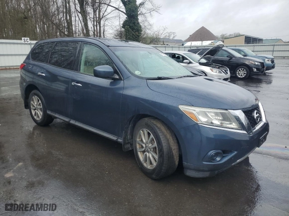 2014 Nissan Pathfinder S with VIN 5N1AR2MM2EC717083, listed as a Copart auction lot 51708335 with 125,195 mi miles and Salvage Title. Bid and sale history available at carsss.com. Image 4.