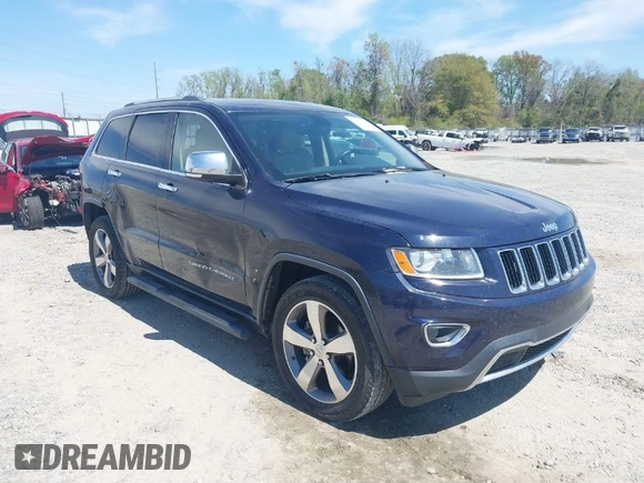 2015 Jeep Grand Cherokee Limited with VIN 1C4RJEBG5FC635136, listed as a IAAI auction lot 41894763 with 229,907 mi miles. Bid and sale history available at carsss.com. Image 1.