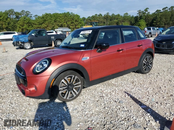 2021 MINI Hardtop 4 Door Cooper S with VIN WMWXU9C06M2N39992, listed as a Copart auction lot 72837174 with 22,488 mi miles and Salvage title. Bid and sale history available at DreamBid. Image 1.
