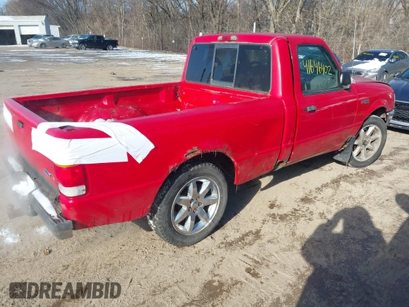 1999 Ford Ranger XL with VIN 1FTYR10V8XPB69520, listed as a IAAI auction lot 41646402 with 226,385 mi miles. Bid and sale history available at carsss.com. Image 4.
