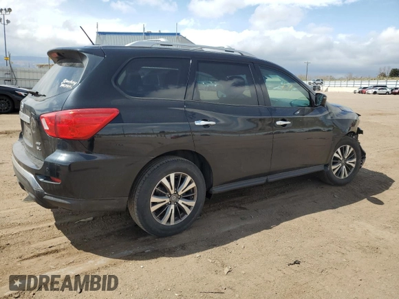 2017 Nissan Pathfinder SL with VIN 5N1DR2MM4HC691314, listed as a Copart auction lot 52129145 with 106,192 mi miles and Salvage Title. Bid and sale history available at carsss.com. Image 3.