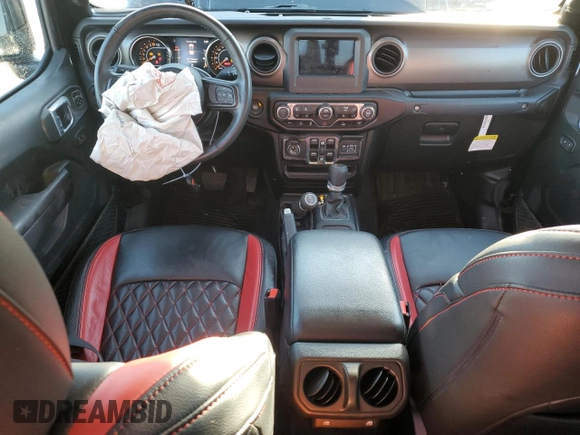 2022 Jeep Gladiator Willys with VIN 1C6HJTAG3NL117386, listed as a Copart auction lot 84271684 with 9,114 mi miles and Salvage title. Bid and sale history available at DreamBid. Image 8.