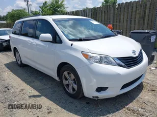 2011 Toyota Sienna LE AAS with VIN 5TDKK3DC7BS056932, listed as a IAAI auction lot 42728032 with 123,357 mi miles and . Bid and sale history available at DreamBid. Image 1.