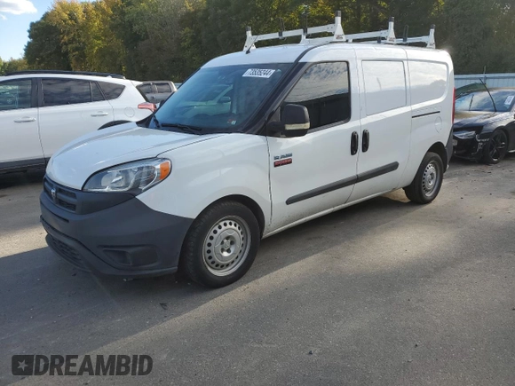 2017 Ram ProMaster City Cargo Tradesman with VIN ZFBERFAB7H6D70133, listed as a Copart auction lot 73535244 with 114,698 mi miles and Salvage Title. Bid and sale history available at DreamBid. Image 1.