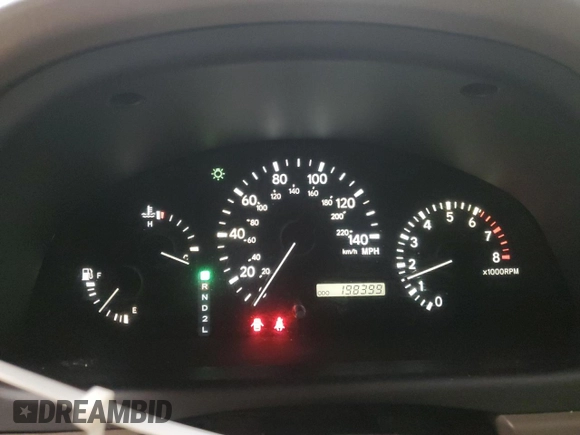 2002 Lexus RX 300 with VIN JTJHF10U320277560, listed as a Copart auction lot 84728674 with 198,399 mi miles and Salvage Title. Bid and sale history available at DreamBid. Image 9.