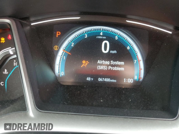 2017 Honda Civic Sedan EX with VIN 19XFC2F72HE061516, listed as a Copart auction lot 51434125 with 67,400 mi miles and Salvage Title. Bid and sale history available at carsss.com. Image 9.