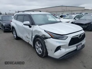 2022 Toyota Highlander LE with VIN 5TDZZRAH0NS553211, listed as a IAAI auction lot 41720478 with 56,906 mi miles and . Bid and sale history available at DreamBid. Image 1.