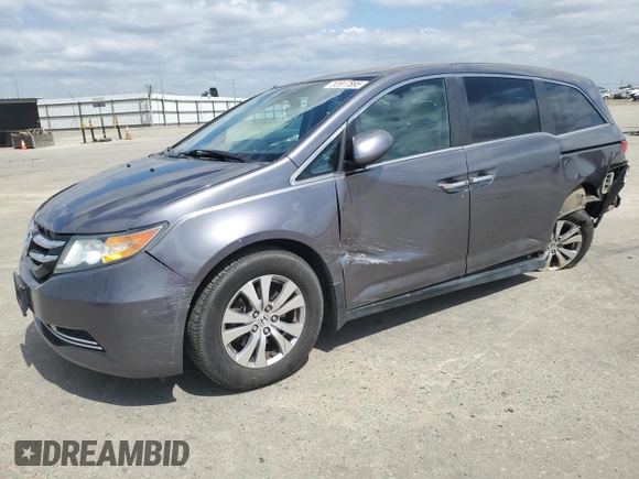 2016 Honda Odyssey EX-L with VIN 5FNRL5H61GB029782, listed as a Copart auction lot 53917895 with 139,630 mi miles and Salvage Title. Bid and sale history available at carsss.com. Image 1.