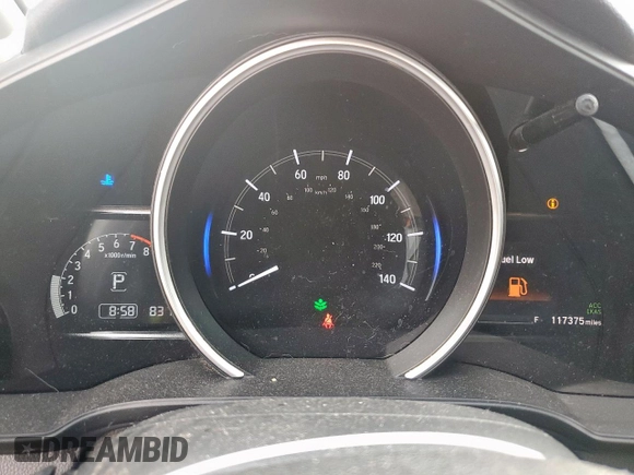 2018 Honda Fit EX-L with VIN 3HGGK5H97JM706911, listed as a Copart auction lot 57121595 with 117,375 mi miles and Salvage title. Bid and sale history available at DreamBid. Image 9.