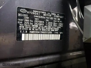 2022 Hyundai Santa Fe Hybrid Limited with VIN KM8S5DA19NU033289, listed as a Copart auction lot 44974384 with 29,240 mi miles. Bid and sale history available at carsss.com. Image 13.