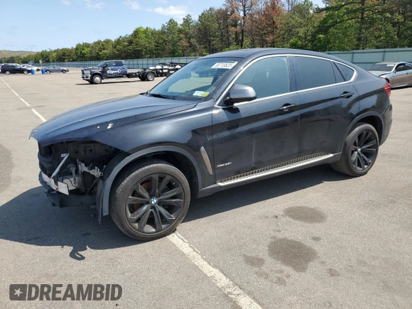 2017 BMW X6 xDrive35i with VIN 5UXKU2C3XH0U28599, listed as a Copart auction lot 53713523 with 78,052 mi miles. Bid and sale history available at carsss.com. Image 1.