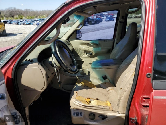2002 Ford Expedition Eddie Bauer with VIN 1FMRU17L12LA15329, listed as a Copart auction lot 48849985 with 240,262 mi miles and Salvage title. Bid and sale history available at DreamBid. Image 7.