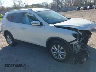 2016 Nissan Rogue SV with VIN KNMAT2MV9GP726986, listed as a IAAI auction lot 42064003 with 108,433 mi miles. Bid and sale history available at carsss.com. Image 1.