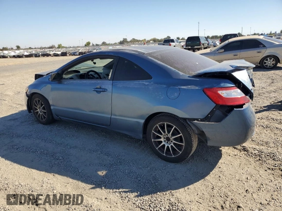 2007 Honda Civic Cpe LX with VIN 2HGFG12657H563632, listed as a Copart auction lot 73558664 with 166,144 mi miles and Salvage Title. Bid and sale history available at carsss.com. Image 2.
