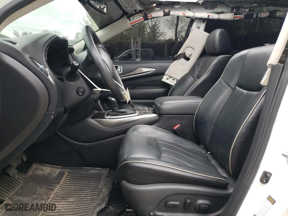2017 Infiniti QX60 with VIN 5N1DL0MM1HC515228, listed as a Copart auction lot 50777315 with 98,085 mi miles and Salvage Title. Bid and sale history available at carsss.com. Image 7.