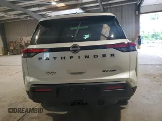 2023 Nissan Pathfinder SV z VIN 5N1DR3BD1PC261313, wystawiony jako Copart lot #55912155 z przebiegiem 13 527 mil mil oraz Szkoda całkowita • Salvage title. Historia ofert i sprzedaży dostępna na DreamBid. Obrazek 6.