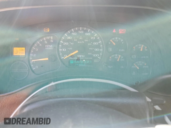 2000 Chevrolet Silverado 1500 with VIN 1GCEK14T1YZ263275, listed as a Copart auction lot 46779595 with 144,052 mi miles and Salvage Title. Bid and sale history available at carsss.com. Image 9.