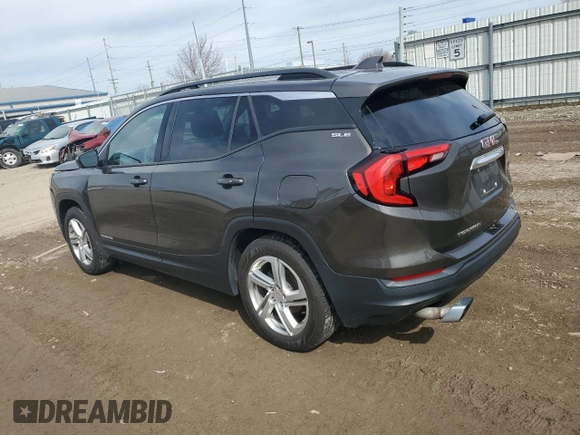 2019 GMC Terrain SLE z VIN 3GKALTEX9KL212960, wystawiony jako Copart lot #49743915 z przebiegiem 93 732 mil mil oraz Czysty tytuł • Clean title. Historia ofert i sprzedaży dostępna na DreamBid. Obrazek 2.