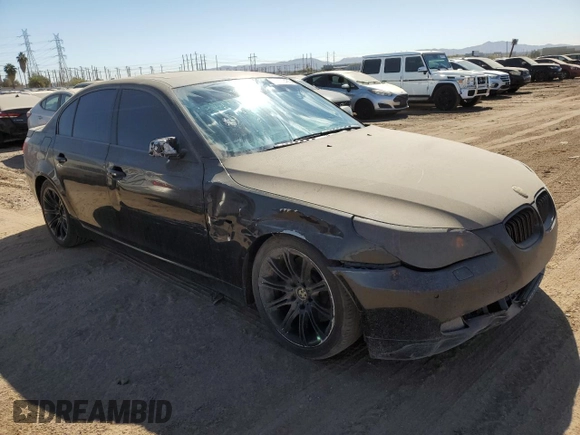 2008 BMW 5 Series 550i with VIN WBANW53508CT50647, listed as a Copart auction lot 44082465 with 153,738 mi miles and Clean Title. Bid and sale history available at carsss.com. Image 4.