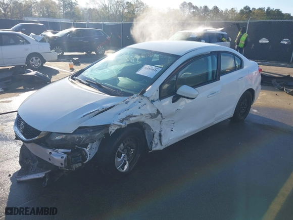 2015 Honda Civic Sedan LX with VIN 19XFB2F57FE281913, listed as a IAAI auction lot 41889035 with 145,870 mi miles. Bid and sale history available at carsss.com. Image 18.