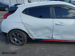 2019 Hyundai Veloster N with VIN KMHT36AH6KU001916, listed as a IAAI auction lot 41577775 with 77,471 mi miles. Bid and sale history available at carsss.com. Image 6.