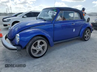 1979 Volkswagen Beetle with VIN 1592001349, listed as a Copart auction lot 76376084 with 27,250 mi miles and Salvage Title. Bid and sale history available at DreamBid. Image 1.