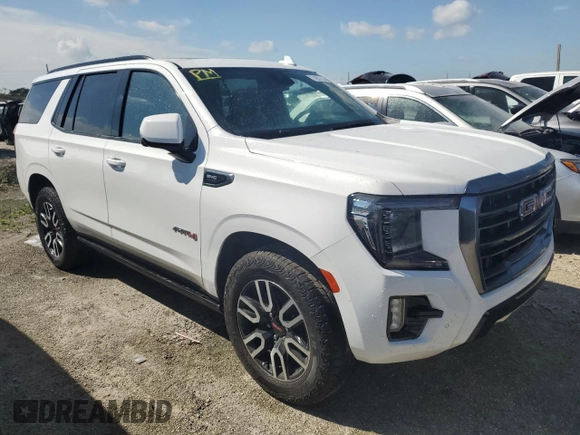 2023 GMC Yukon AT4 with VIN 1GKS2CKD0PR562589, listed as a Copart auction lot 74937514 with 14,450 mi miles and Non Repairable. Bid and sale history available at carsss.com. Image 4.
