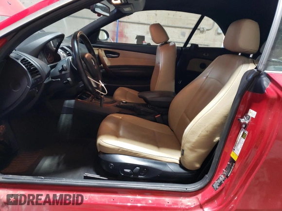 2008 BMW 1 Series 135i with VIN WBAUN93528VF55156, listed as a Copart auction lot 49121095 with Not Provided miles and Salvage Title. Bid and sale history available at carsss.com. Image 7.