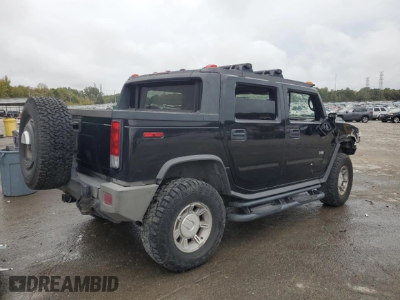 2006 Hummer H2 with VIN 5GRGN22U76H100682, listed as a Copart auction lot 78807814 with 238,798 mi miles and Salvage Title. Bid and sale history available at carsss.com. Image 3.